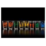8 Hazel Atlas Bustling Betty Drinking Glasses