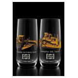 4 Caterpillar Collectible Glasses