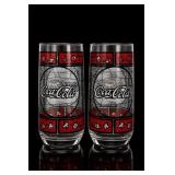 Coca-Cola Stained Glass Pattern Glass
