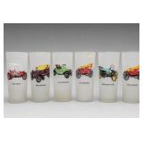 Six Automobile-Themed Drinking Tumblers
