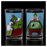 Gary Patterson Sports-Themed Glasses Set