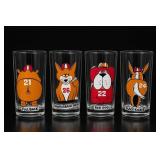 4 Football-Themed Animal Glasses