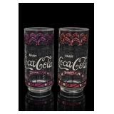 Coca-Cola Stained Glass Tumblers