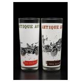 Antique Autos Themed Glasses