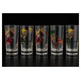 5 Bird-Themed Drinking Glasses