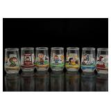 7 Peanuts Character Collector Glasses