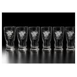 6 Elsie the Cow Glass Tumblers