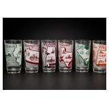 Six State-Themed Musical Souvenir Tumblers
