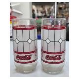 Coca-Cola Geometric Glass Tumblers, Pair
