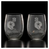 Dallas Cowboys 1972 World Champions Glasses