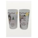 Federal Glass Christmas Around the World Glasses