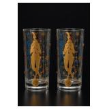 2pc Culver Jester Glasses