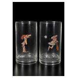 1981 B.C. Libbey Collector Glasses Pair