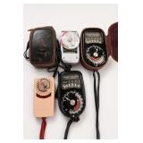 Five Vintage Light Meters