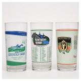 3 Kentucky Derby Collector Glasses