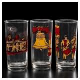 3 1976 Bicentennial Glasses