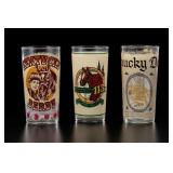 3 Kentucky Derby Collectible Glasses