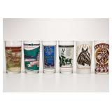 6 Kentucky Derby Collectible Glasses