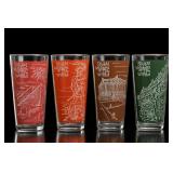 Seven Wonders of the World Glass Set