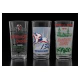 Kentucky Derby Glasses 1971, 1973, and 2008
