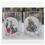 Norman Rockwell Saturday Evening Post Glasses