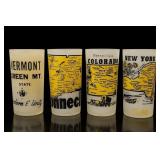 4 State Souvenir Glasses