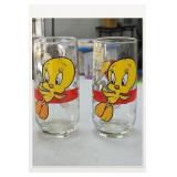 1978 Pepsi Tweety Glass Pair