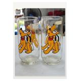 Pluto Character Glass Tumblers