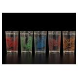 5 Flintstones Character Glasses