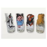 4 Looney Tunes Pepsi Collector Glasses