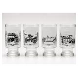 4 Oldsmobile Collector Glasses
