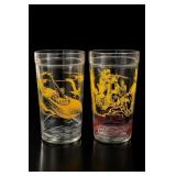 Vintage Themed Drinking Glasses