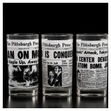 3 Pittsburgh Press 50th Anniversary Gl