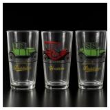 6 Classic Car Collector Glasses