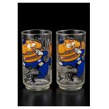 1977 McDonaldland Big Mac Glasses Pair