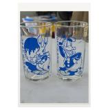 Disney Glass Set: Funny Bunny & Donald Duck