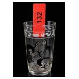 Black-and-White Animal Decorated Glass Tumbler