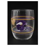 One Minnesota Vikings Glass Tumbler