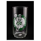 One 1986 Boston Celtics Mobil World Glass Tumbler
