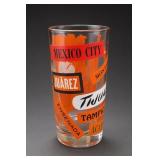 Mexican Souvenir Glass Tumbler Place-Name Decals