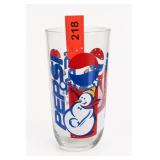 Snowman-Themed Decorated Clear Glass Auction Tag