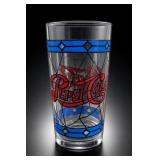 One Pepsi Stained-Glass-Style Glass Tumbler