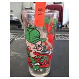 Bugs Bunny-Style Rabbit-and-Carrot Glass Tumbler