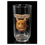 9-Lives Morris the Cat Promotional Glass Tumbler