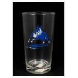 Blue-and-White Cartoon-Decorated Glass Auction Tag