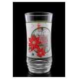 Coca-Cola Holiday Poinsettia Glass Tumbler