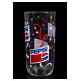 Pepsi Confetti Promotional Drinking Glass Tumbler