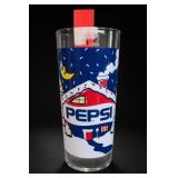 Pepsi Winter Scene Glass Tumbler