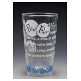 Peter Piper Pickled Peppers Glass Tumbler