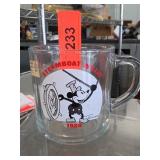 Disney Steamboat Willie 1928 Mickey Glass Mug